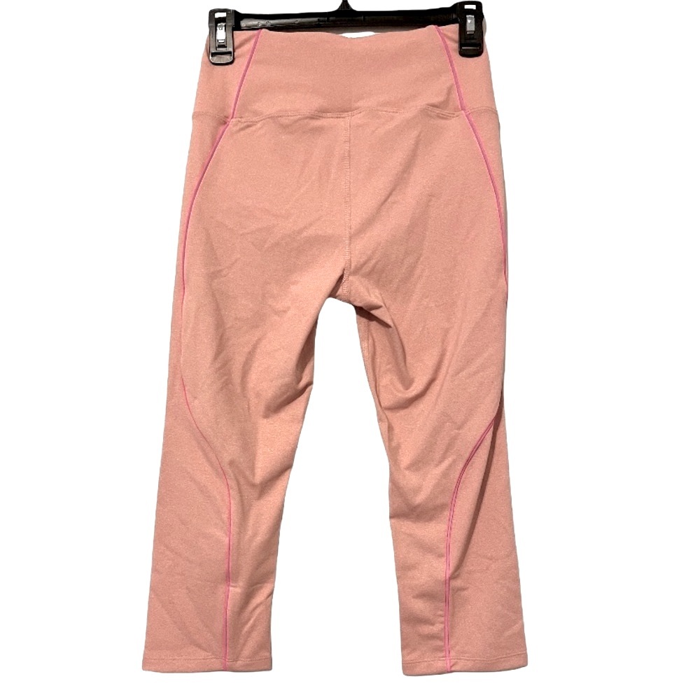 NWT Good American The Electric Feel Crop Legging size 1 Small Pink - Picture 7 of 11